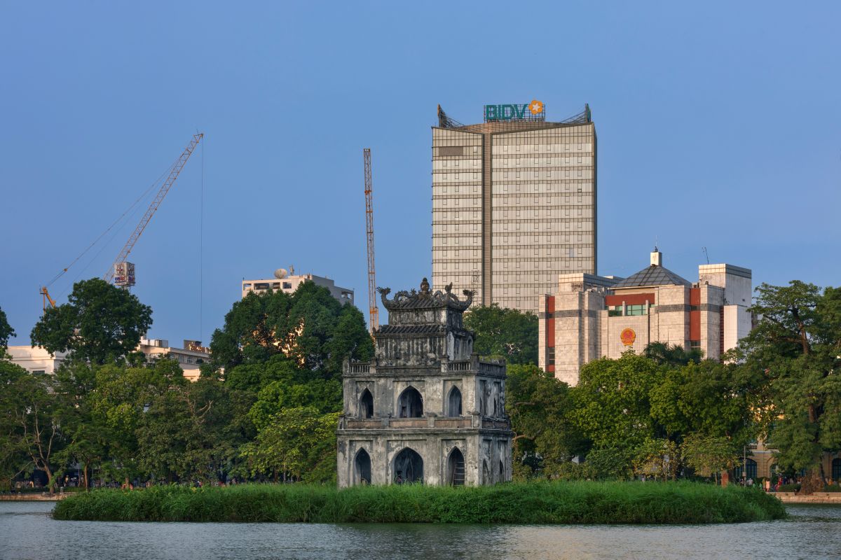 Toàn cảnh thực tế Tòa tháp BIDV Tower tại 35 Hàng Vôi và 194 Trần Quang Khải, Hoàn Kiếm, Hà Nội